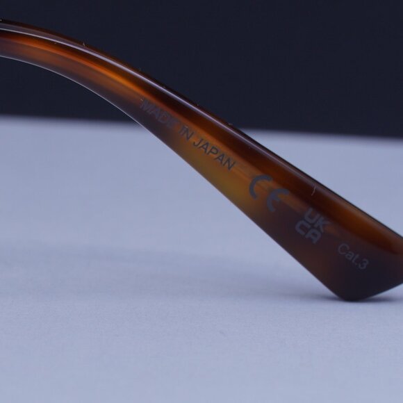 Saint Laurent SL 766 004 Rectangle Sunglasses - Havana/Gold/Grey - Picture 7 of 11